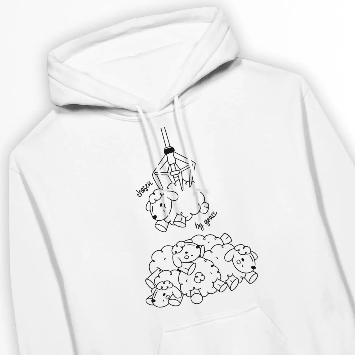 Chosen By Grace 2.0 – Unisex Christian Hoodie designed by 3rd Day Christian Clothing.