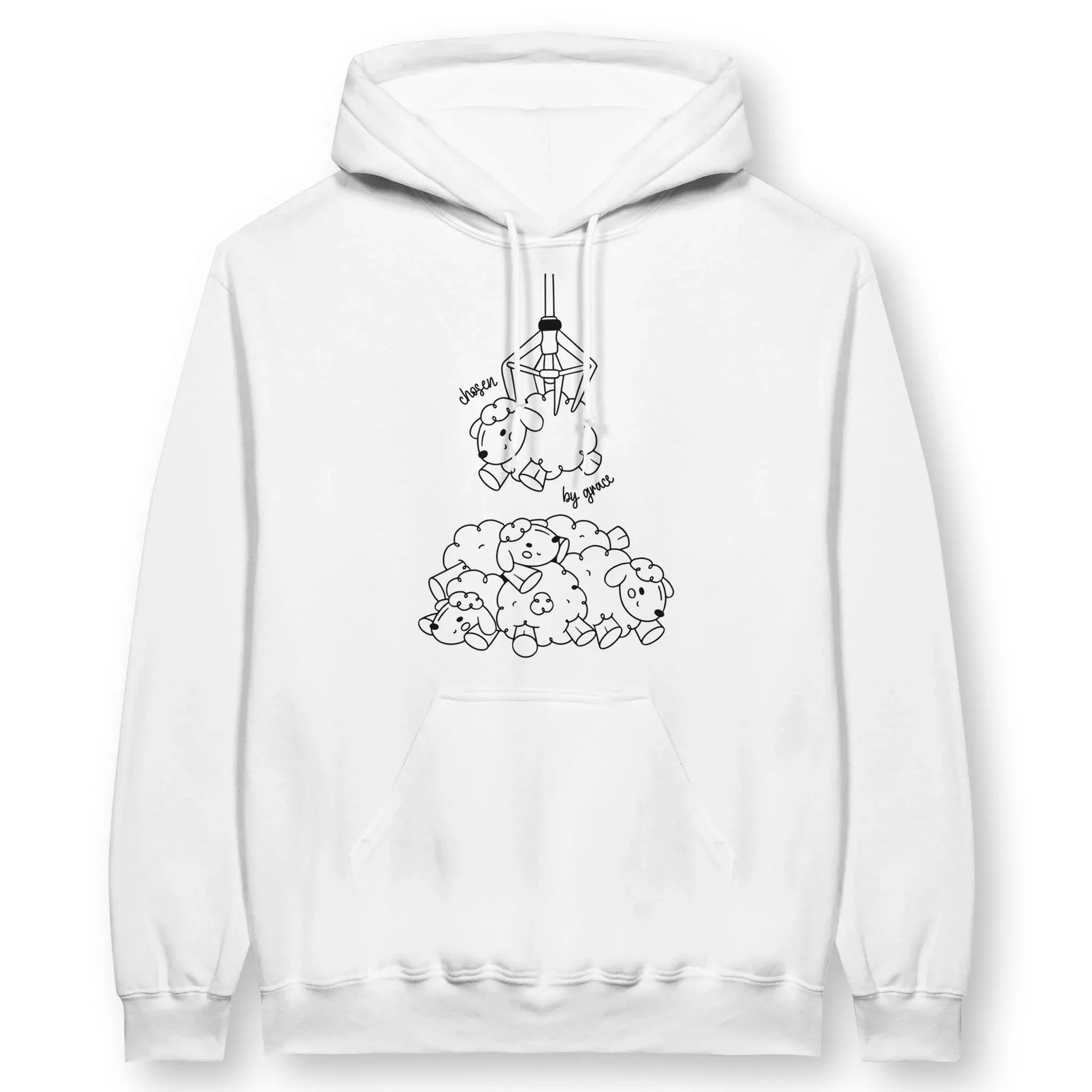 Chosen By Grace 2.0 – Unisex Christian Hoodie designed by 3rd Day Christian Clothing.