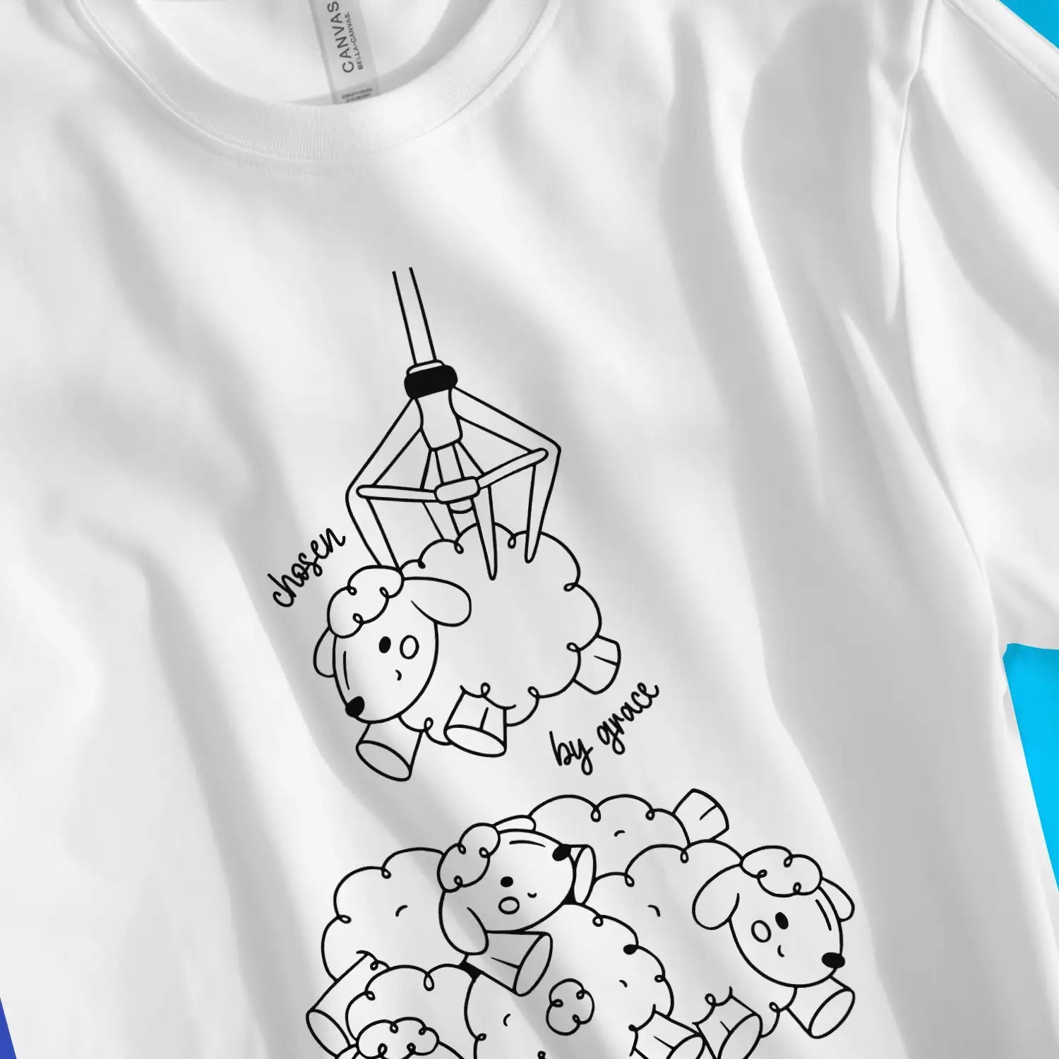 Chosen By Grace 2.0 – Unisex Christian T-Shirt designed by 3rd Day Christian Clothing.