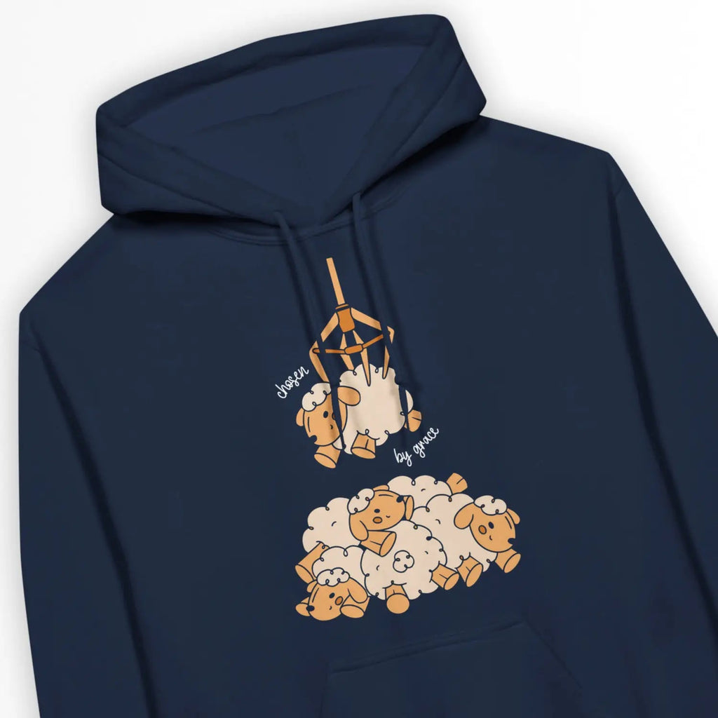 Chosen By Grace – Unisex Christian Hoodie designed by 3rd Day Christian Clothing.