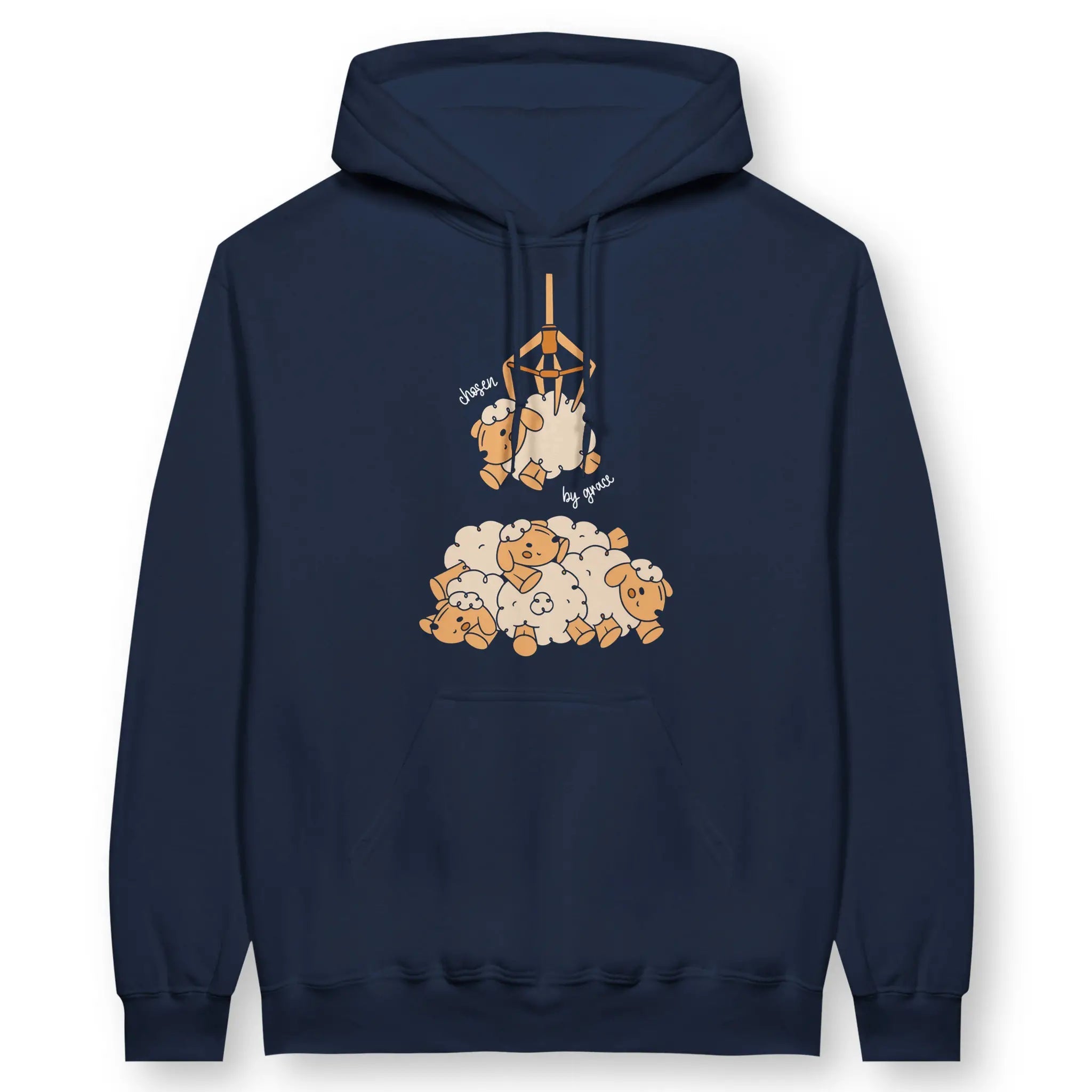 Chosen By Grace – Unisex Christian Hoodie designed by 3rd Day Christian Clothing.
