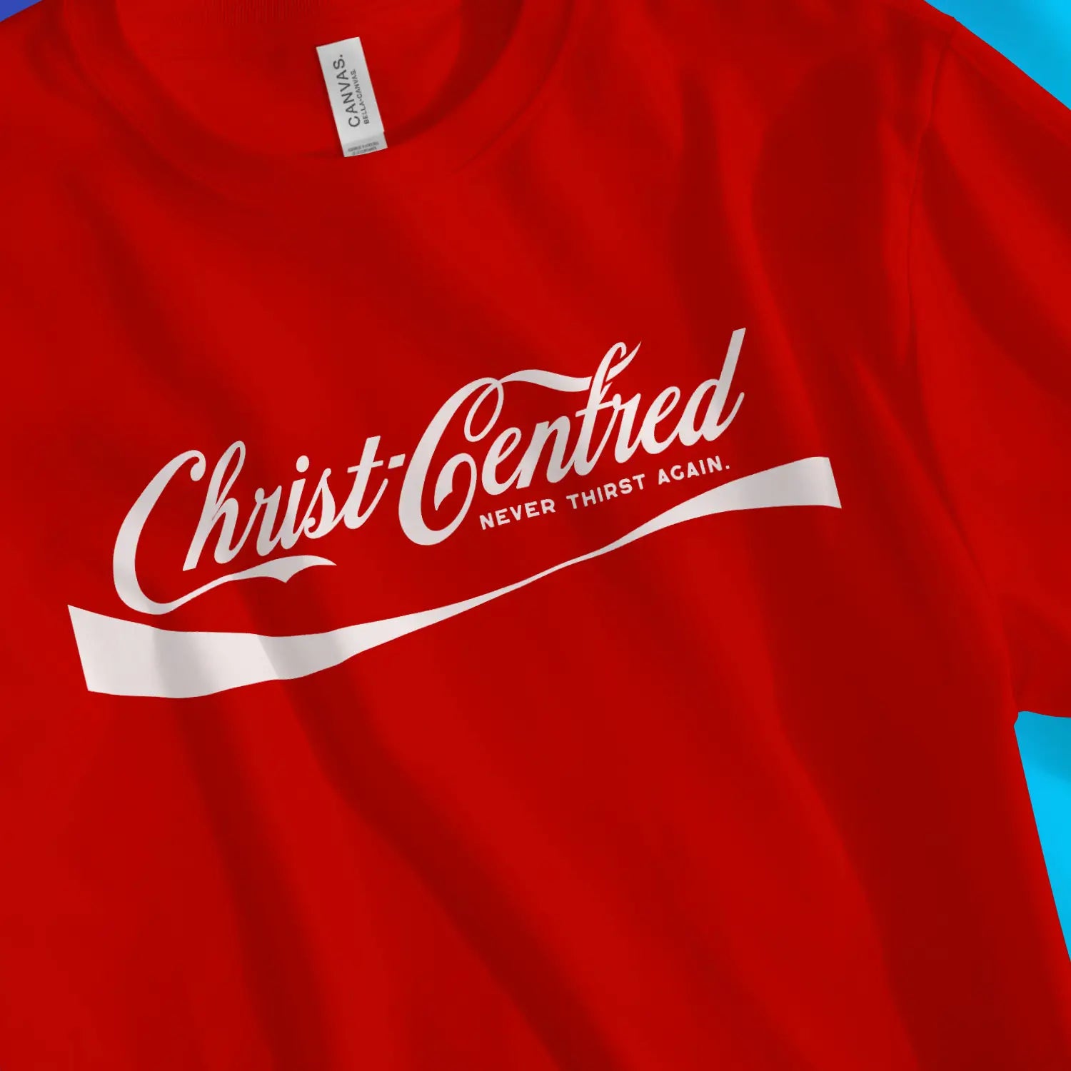 Christ-Centred (Parody) – Unisex Christian T-Shirt designed by 3rd Day Christian Clothing.