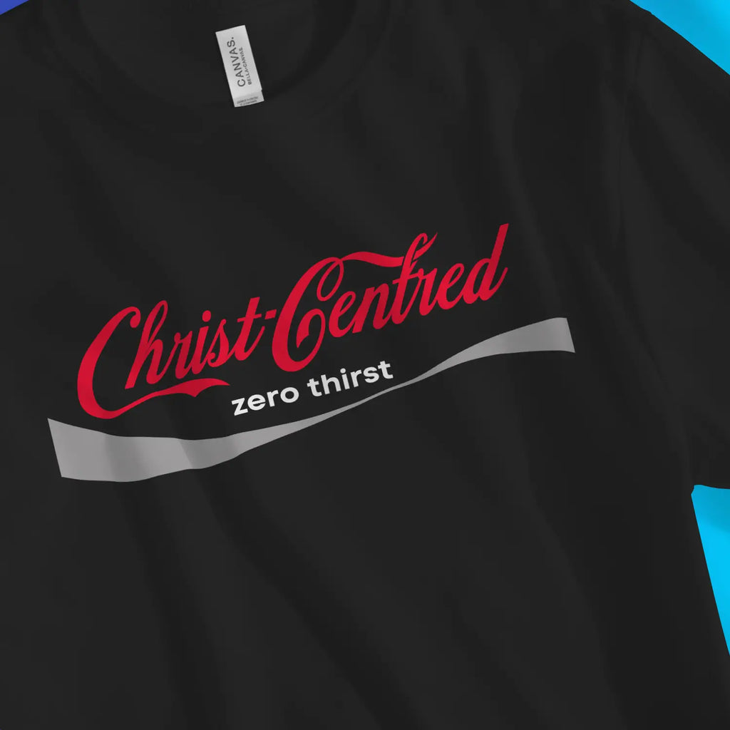 Christ-Centred (Parody) 2.0 – Unisex Christian T-Shirt designed by 3rd Day Christian Clothing.
