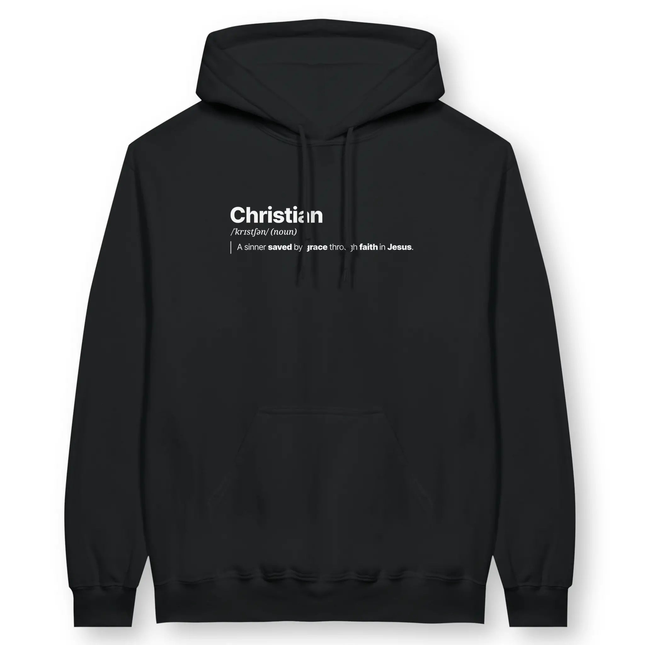 Christian (Definition) – Unisex Christian Hoodie designed by 3rd Day Christian Clothing.