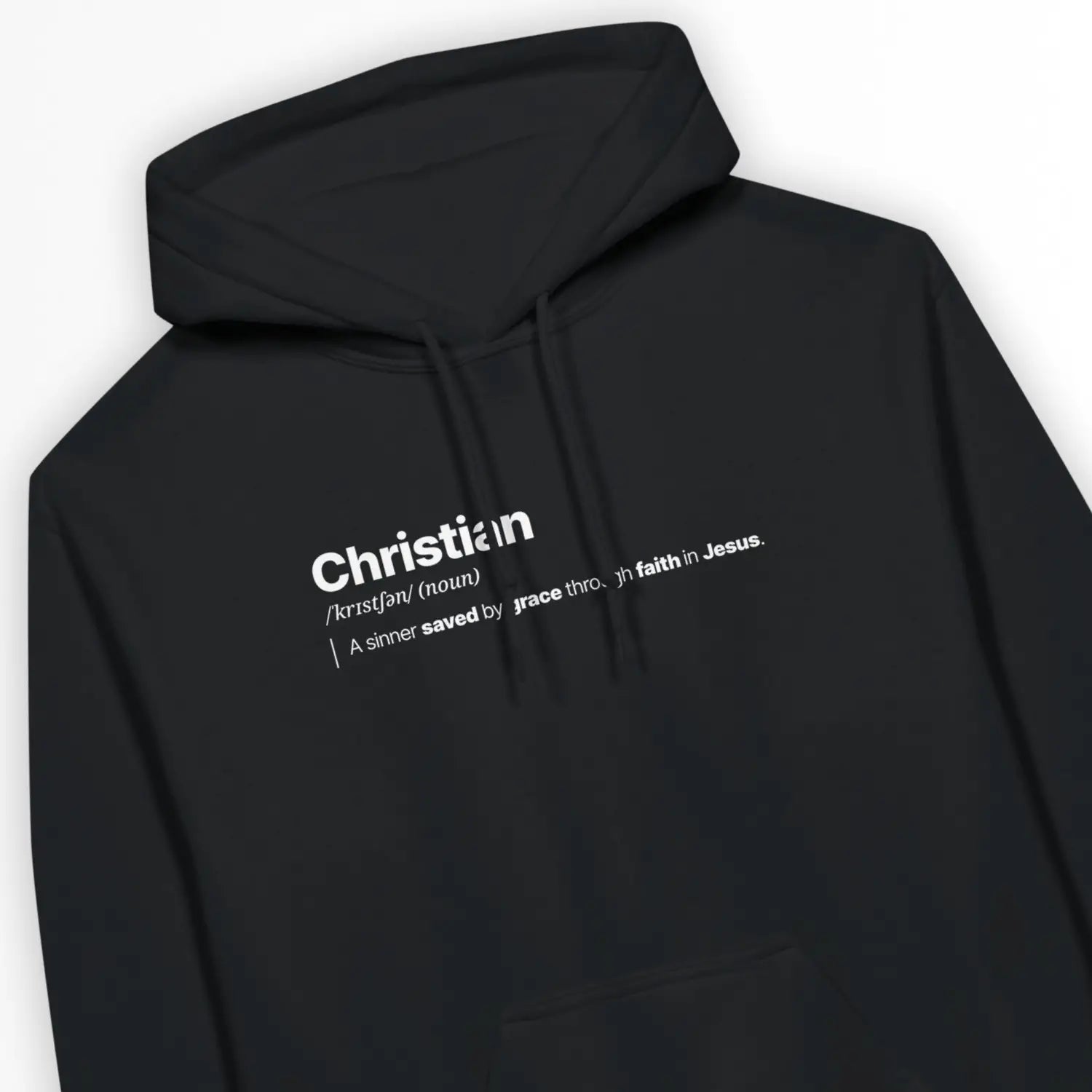 Christian (Definition) – Unisex Christian Hoodie designed by 3rd Day Christian Clothing.