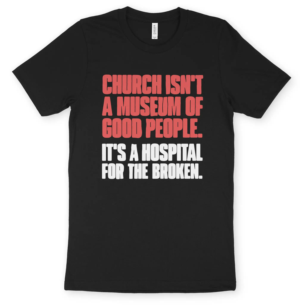 Church Isn't A Museum – Unisex Christian T-Shirt designed by 3rd Day Christian Clothing.