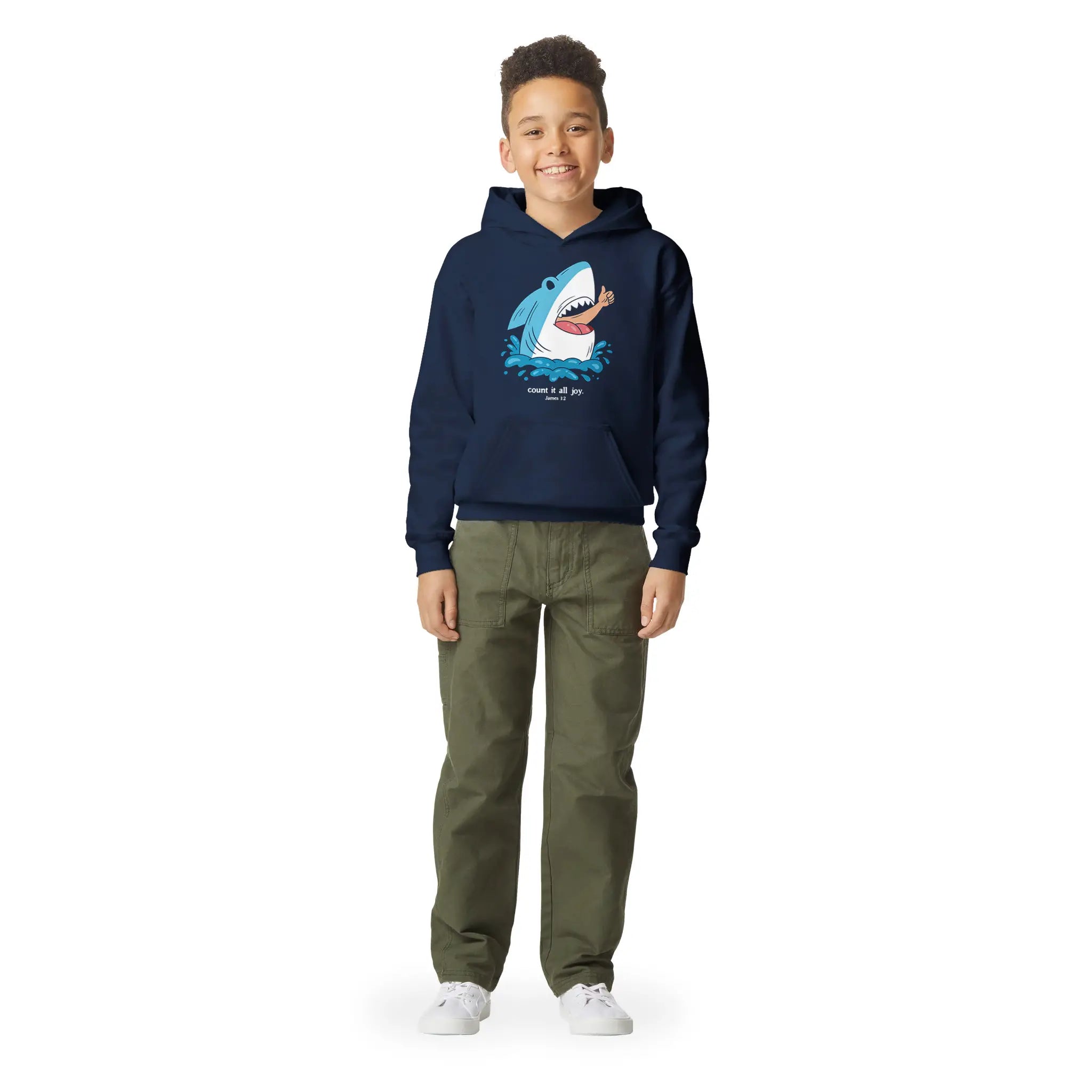 Count It All Joy – Kids' Christian Hoodie designed by 3rd Day Christian Clothing.
