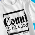Count It All Joy – Unisex Christian T-Shirt designed by 3rd Day Christian Clothing.
