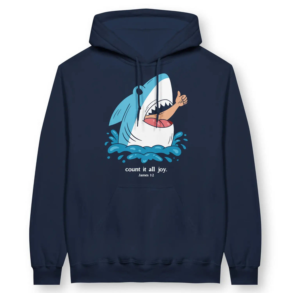 Count It All Joy (James 1:2) – Unisex Christian Hoodie designed by 3rd Day Christian Clothing.