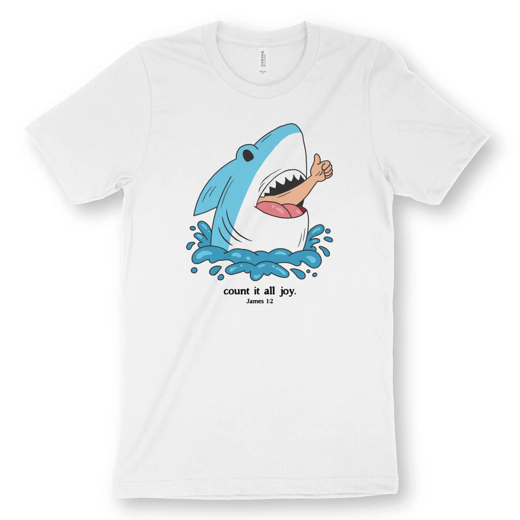 Count It All Joy (James 1:2) – Unisex Christian T-Shirt designed by 3rd Day Christian Clothing.