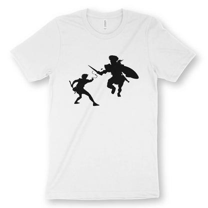 David vs Goliath 2.0 | Premium Unisex Christian T-Shirt designed by 3rd Day Christian Clothing.