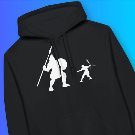 David vs Goliath | Softstyle® Unisex Christian Hoodie