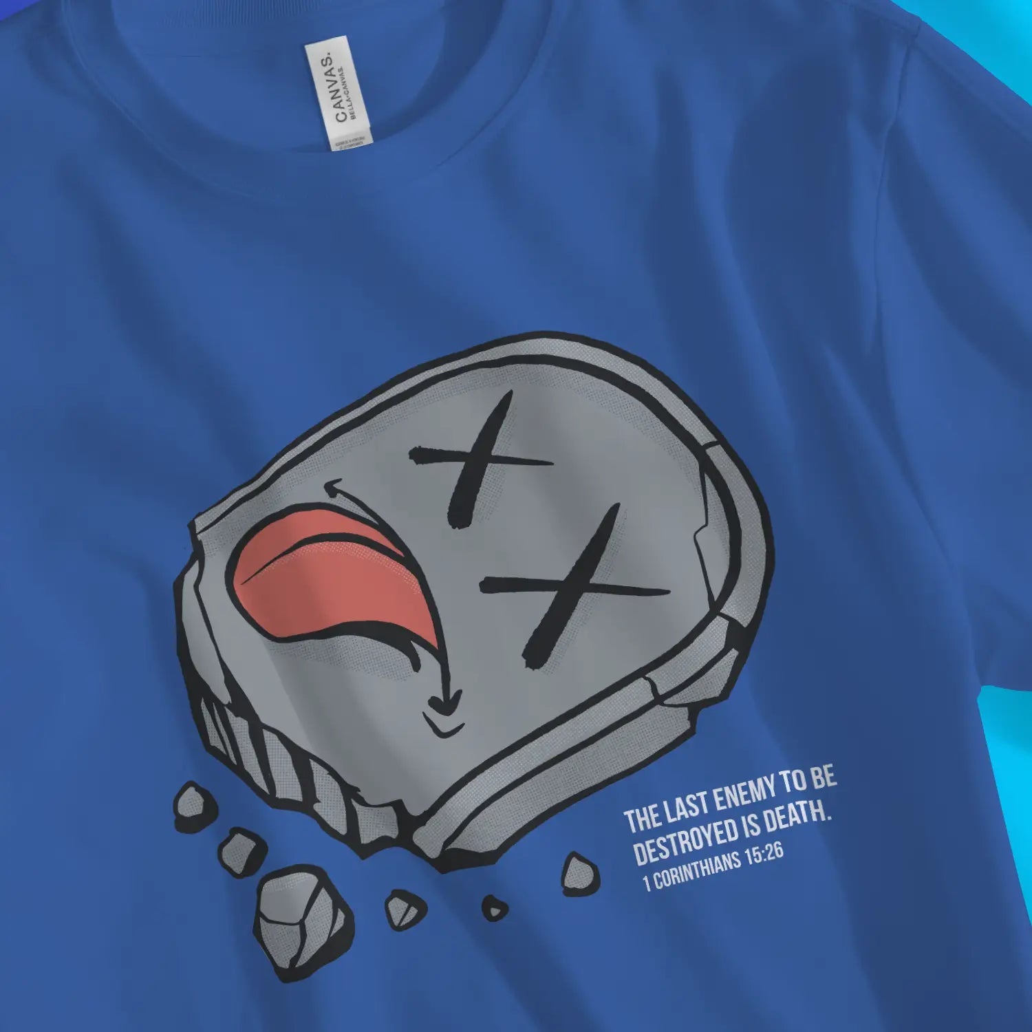 Death Destroyed – Unisex Christian T-Shirt designed by 3rd Day Christian Clothing.