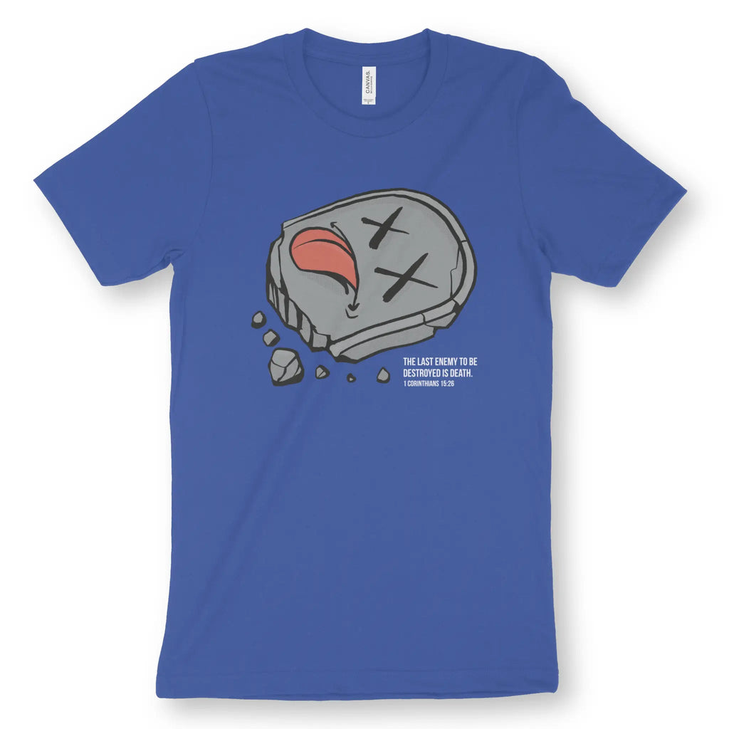 Death Destroyed – Unisex Christian T-Shirt designed by 3rd Day Christian Clothing.