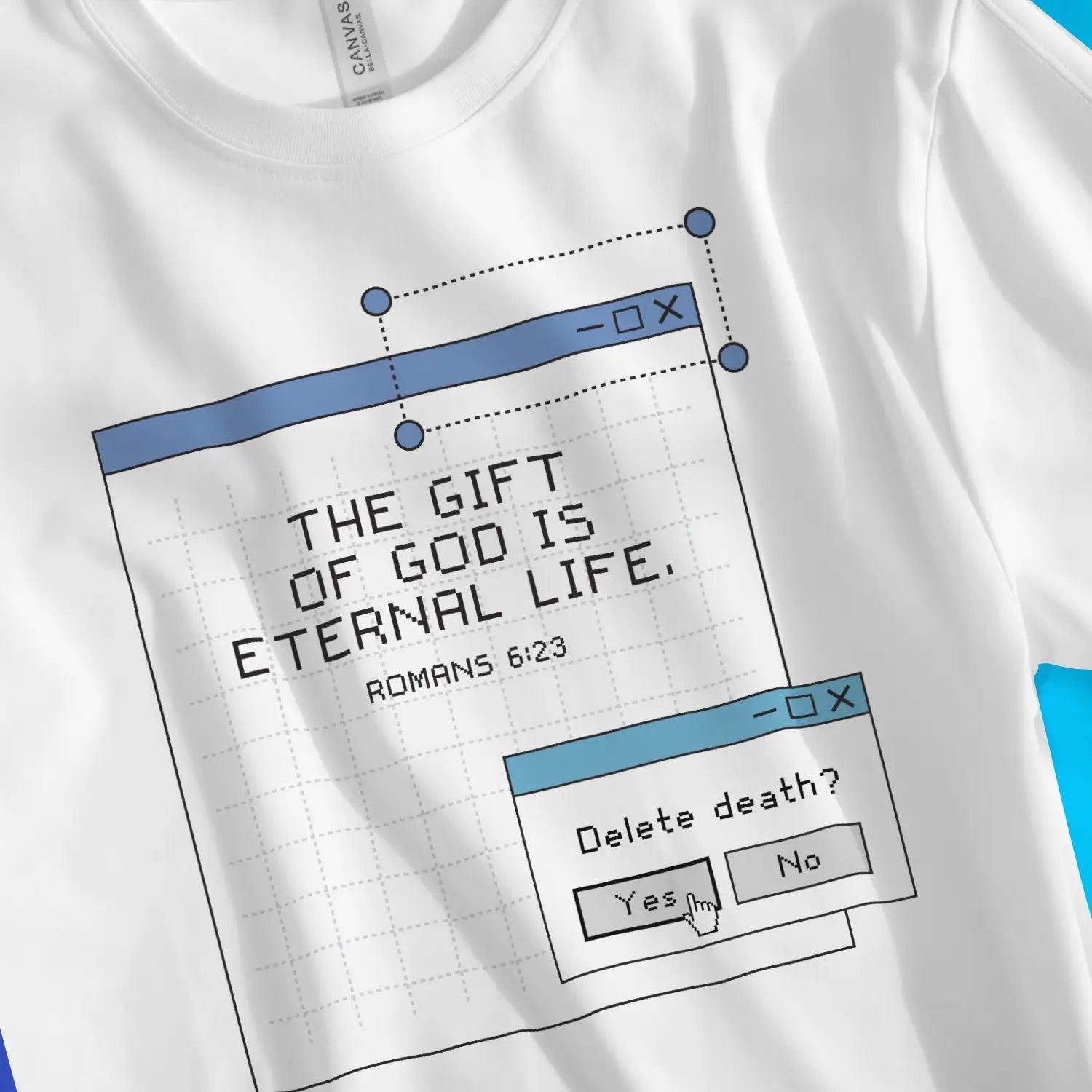 Delete Death | Premium Unisex Christian T-Shirt designed by 3rd Day Christian Clothing.