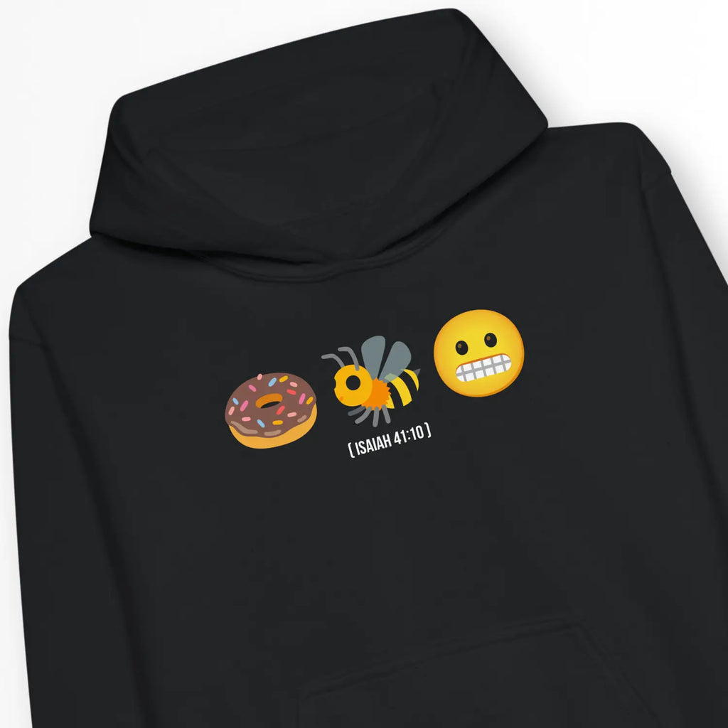 Do Not Be Afraid (Isaiah 41:10) – Kids' Christian Hoodie designed by 3rd Day Christian Clothing.