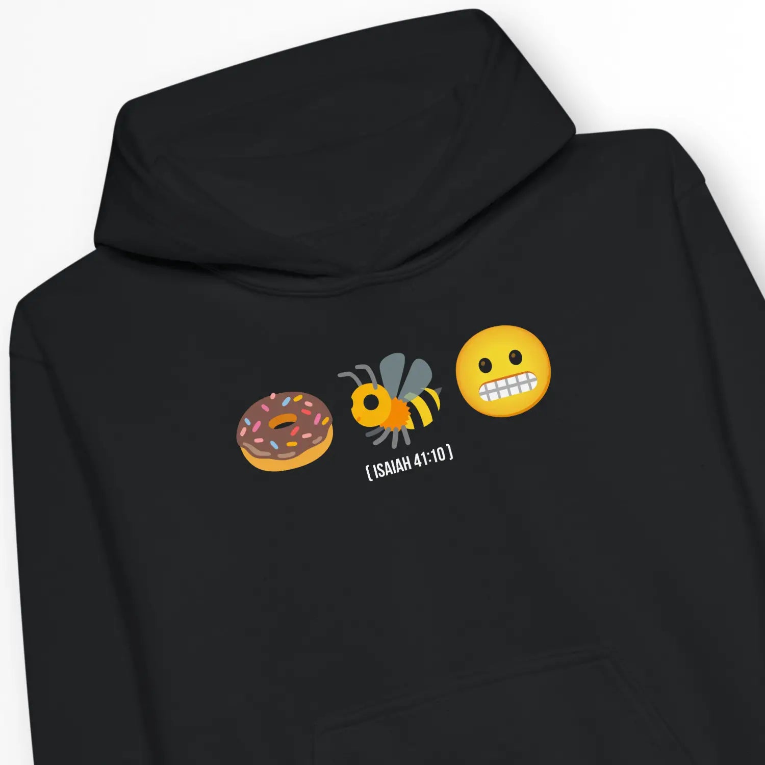 Do Not Be Afraid (Isaiah 41:10) – Kids' Christian Hoodie designed by 3rd Day Christian Clothing.