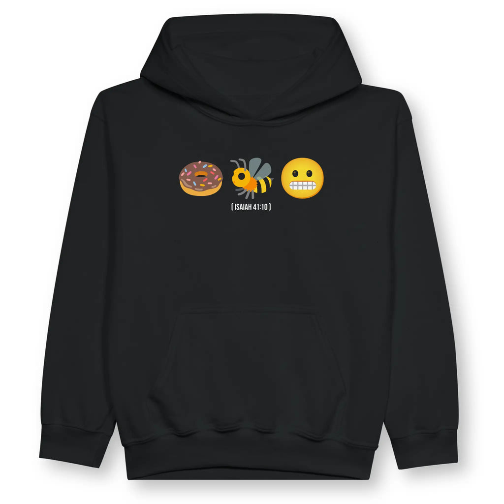 Do Not Be Afraid (Isaiah 41:10) – Kids' Christian Hoodie designed by 3rd Day Christian Clothing.