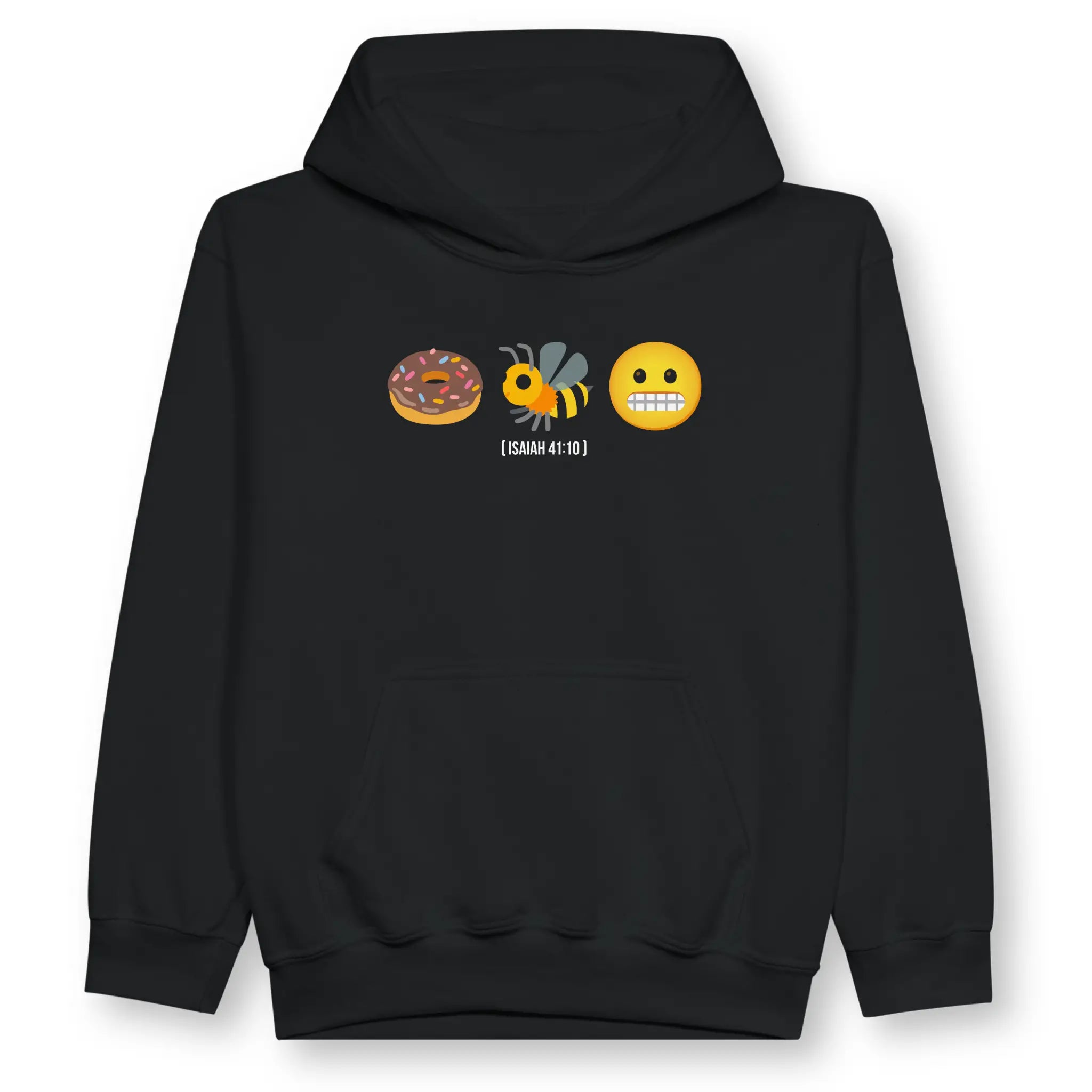 Do Not Be Afraid (Isaiah 41:10) – Kids' Christian Hoodie designed by 3rd Day Christian Clothing.