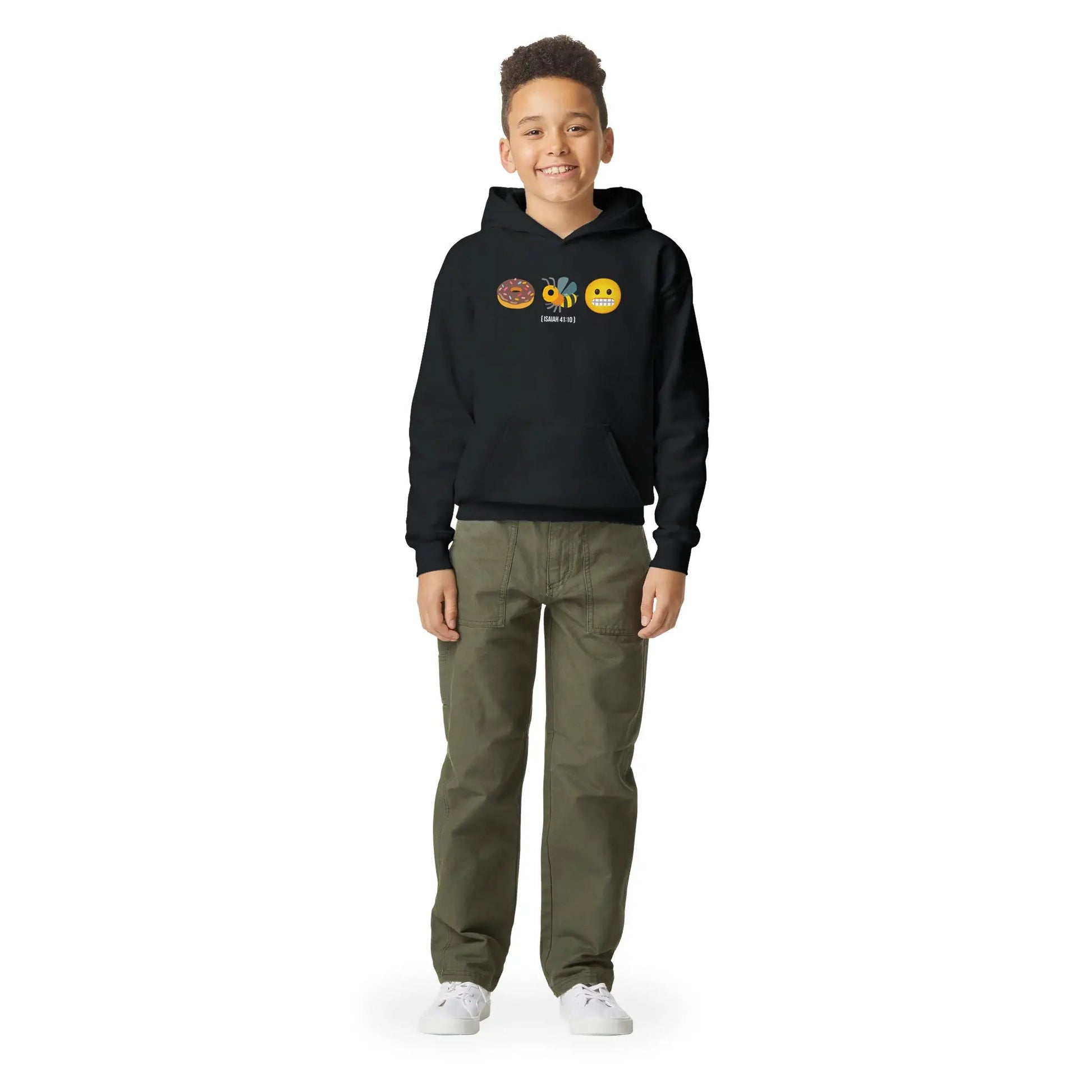 Do Not Be Afraid (Isaiah 41:10) | Premium Kids' Christian Hoodie designed by 3rd Day Christian Clothing.