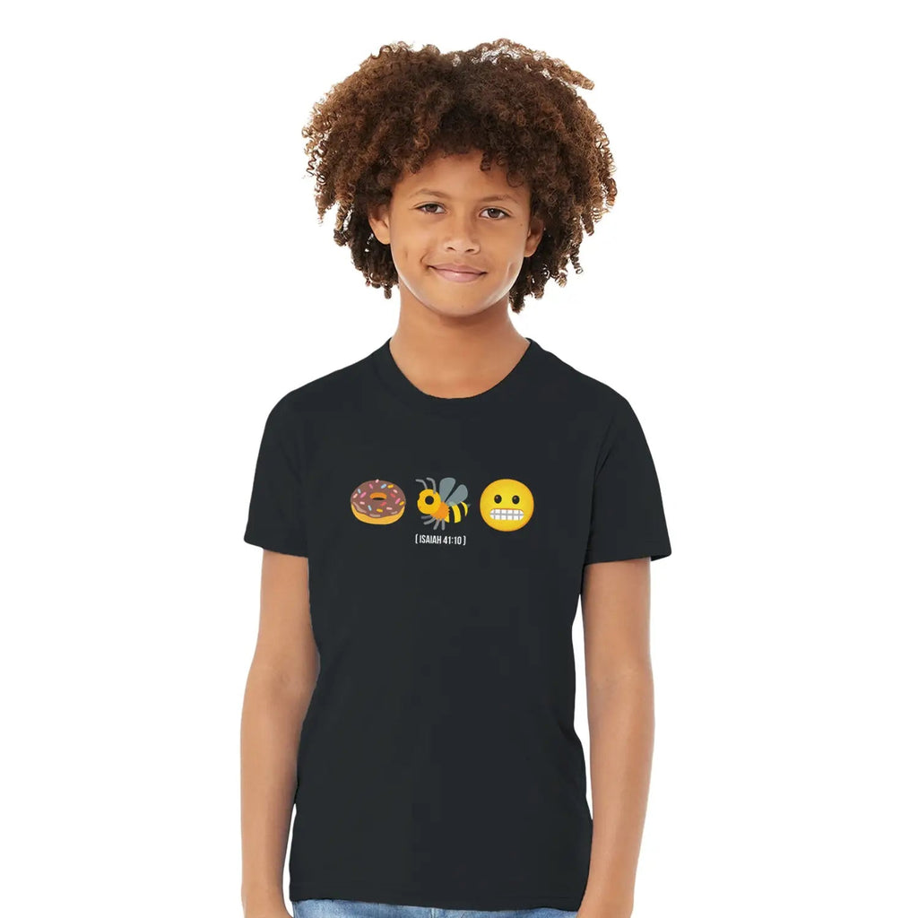 Do Not Be Afraid (Isaiah 41:10) – Kids' Christian T-Shirt designed by 3rd Day Christian Clothing.