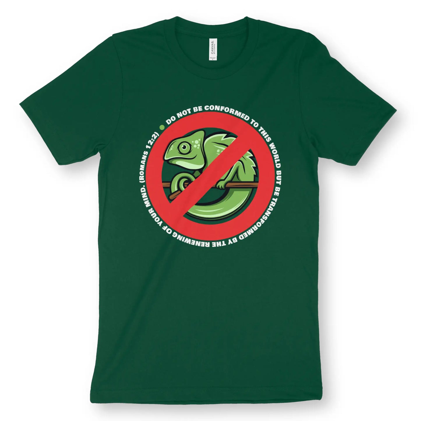 Do Not Be Conformed (Chameleon) | Premium Unisex Christian T-Shirt designed by 3rd Day Christian Clothing.