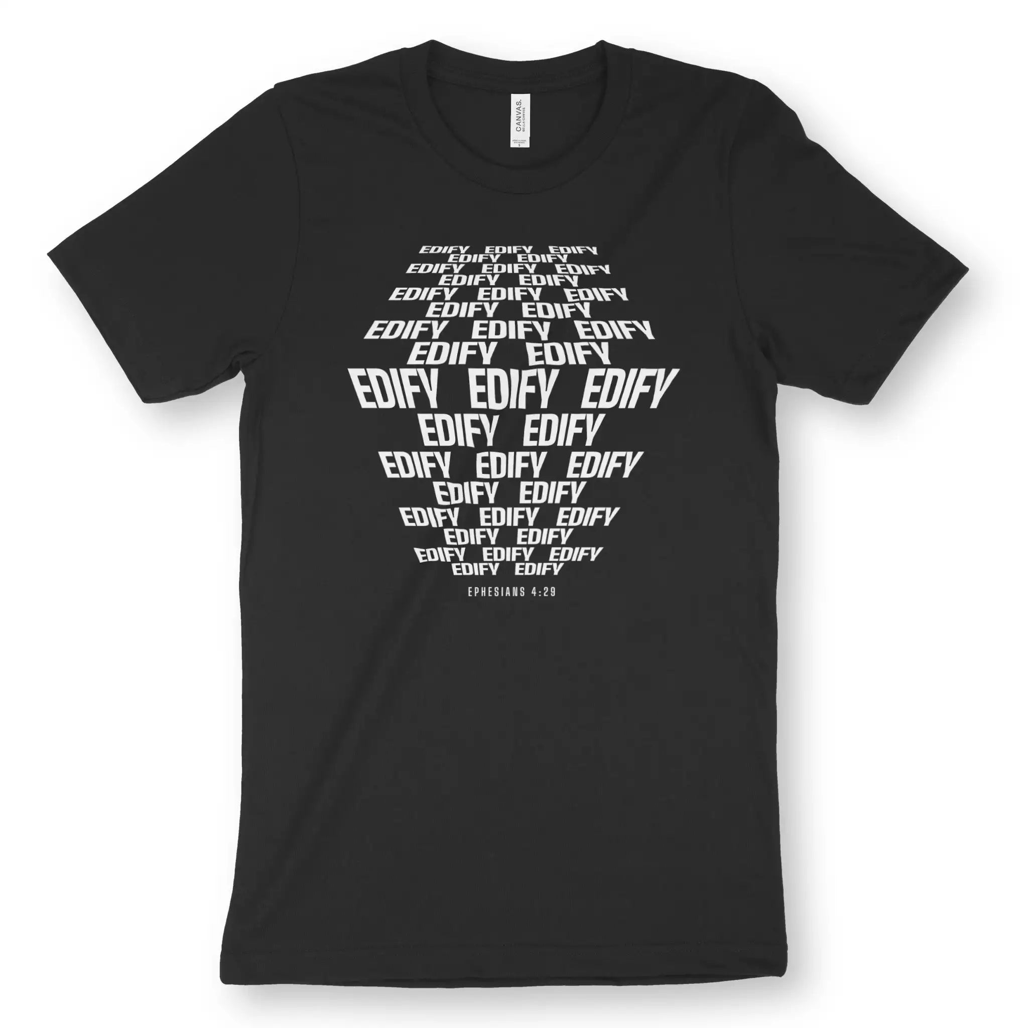 EDIFY (Ephesians 4:29) – Unisex Christian T-Shirt designed by 3rd Day Christian Clothing.