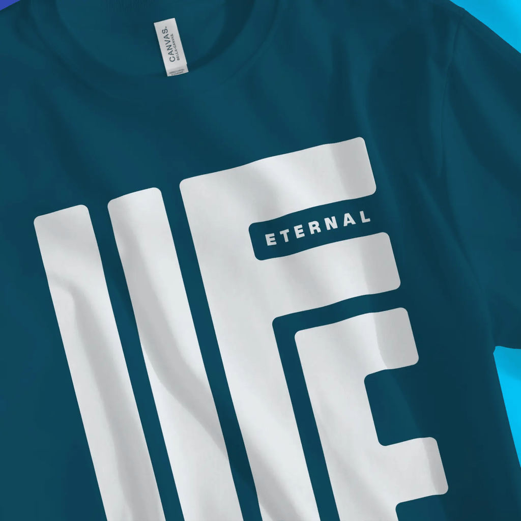 ETERNAL LIFE (3rd Edition) – Unisex Christian T-Shirt designed by 3rd Day Christian Clothing.