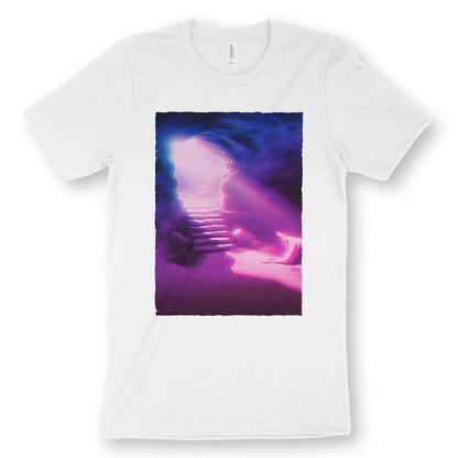 Empty Tomb (Gradient) | Premium Unisex Christian T-Shirt, laid flat, designed by 3rd Day Christian Clothing UK