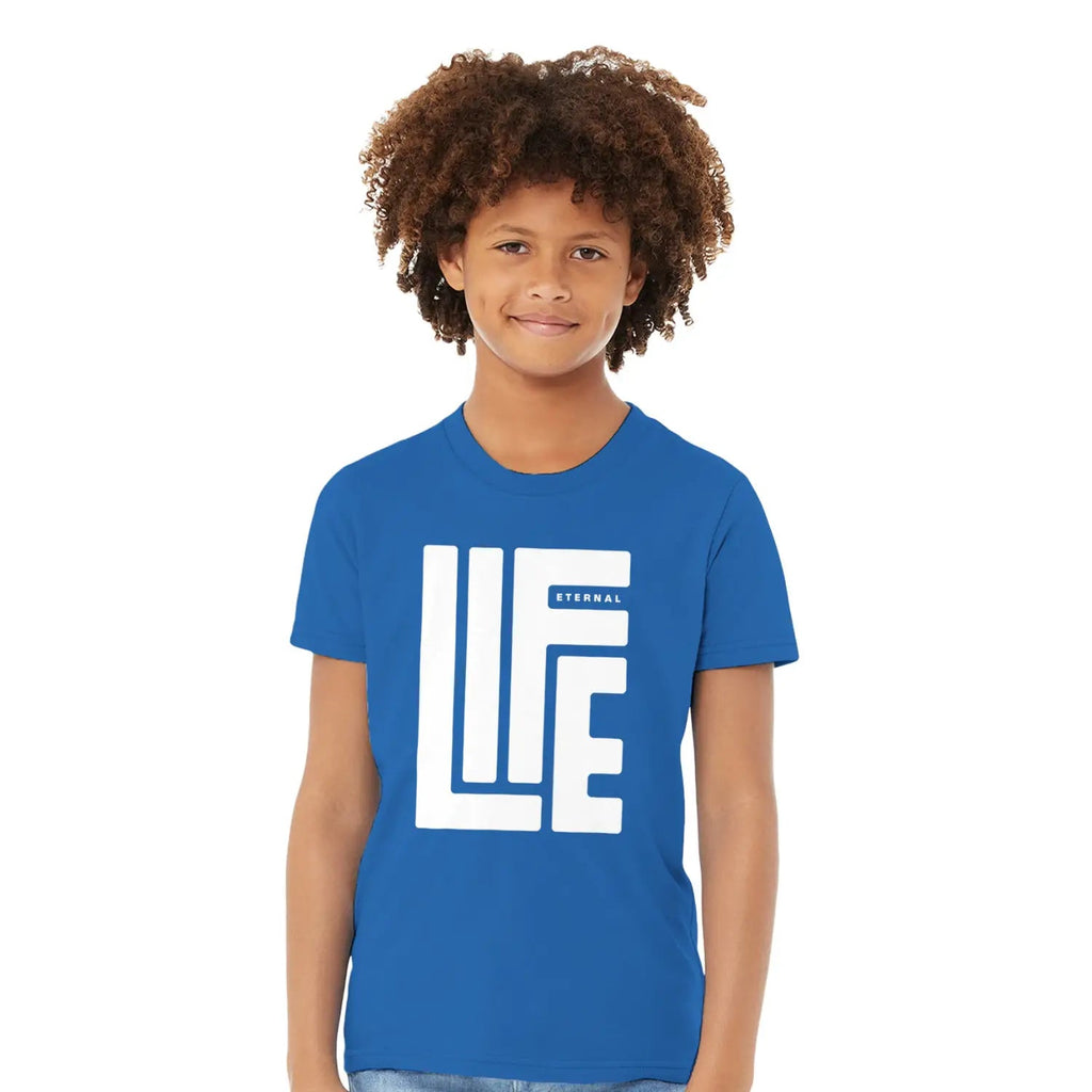 Eternal Life – Kids' Christian T-Shirt designed by 3rd Day Christian Clothing.