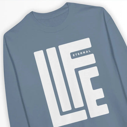 Eternal Life | Premium Unisex Christian Sweatshirt designed by 3rd Day Christian Clothing.