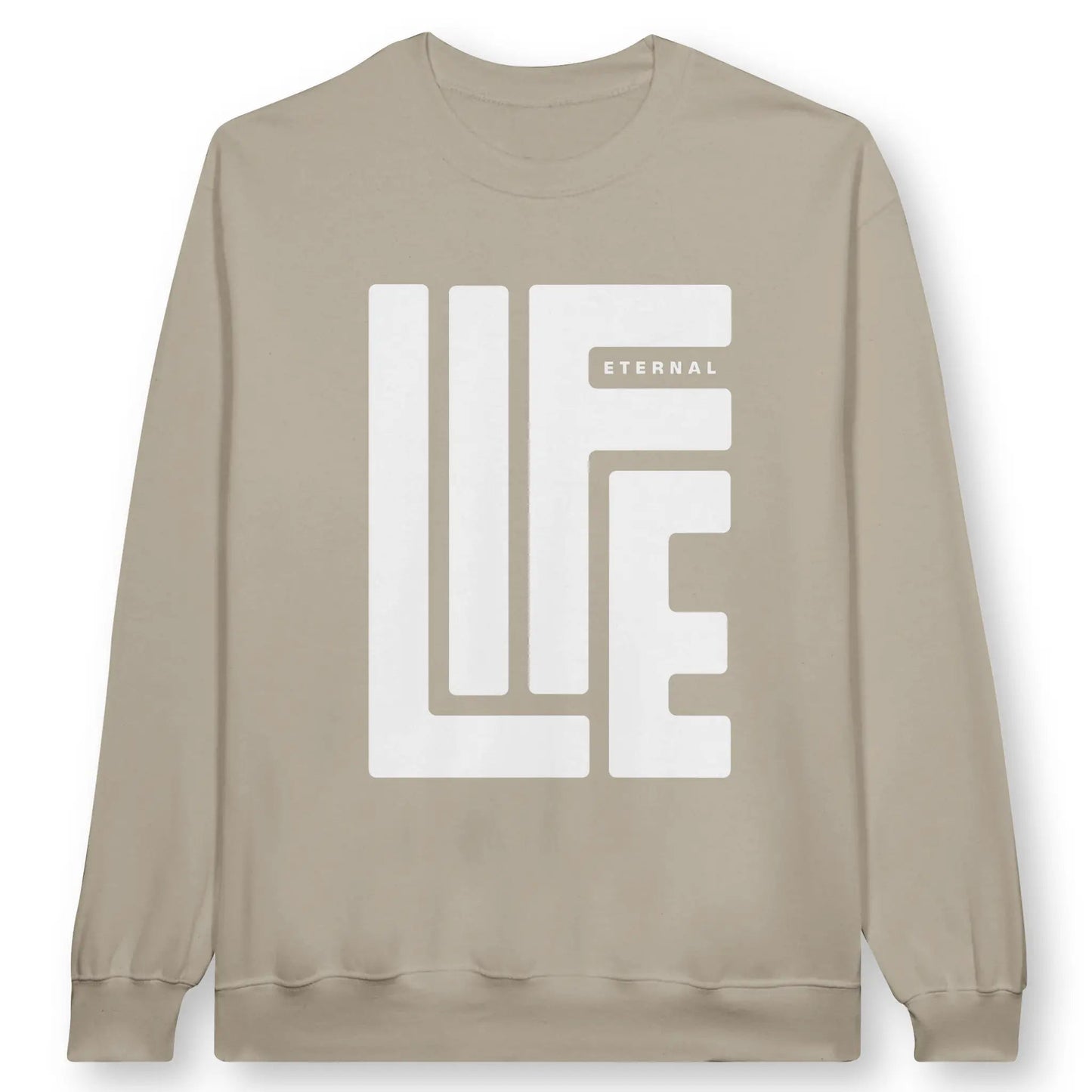 Eternal Life | Premium Unisex Christian Sweatshirt designed by 3rd Day Christian Clothing.