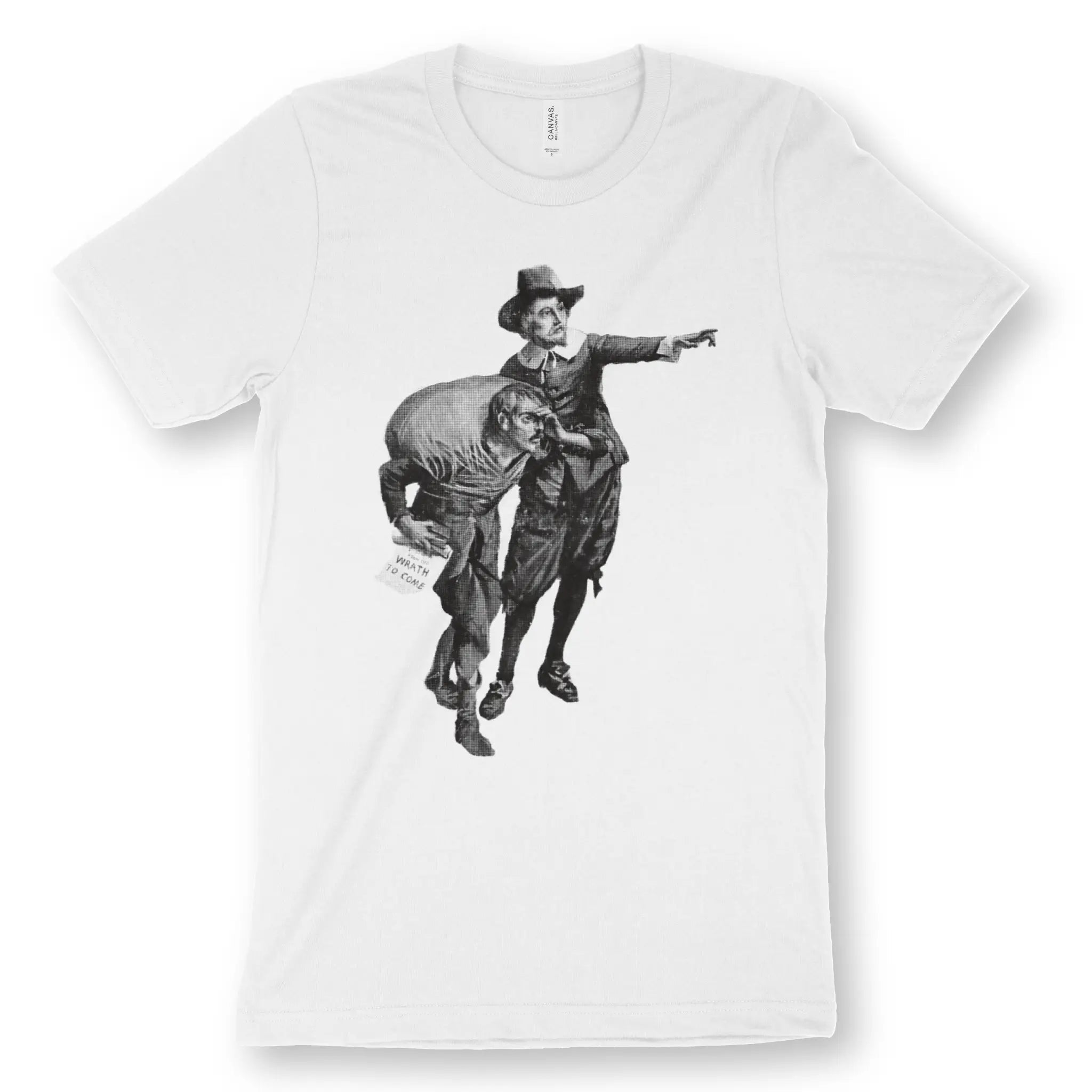 Evangelist (Pilgrim's Progress) – Unisex Christian T-Shirt designed by 3rd Day Christian Clothing.