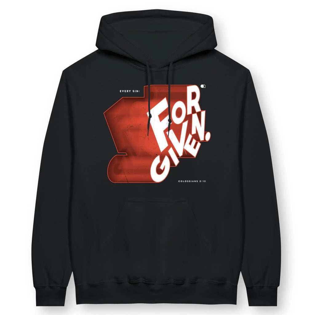 Every Sin: FORGIVEN – Unisex Christian Hoodie designed by 3rd Day Christian Clothing.