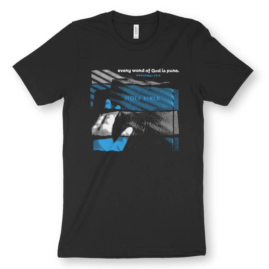 Every Word Of God Is Pure – Unisex Christian T-Shirt designed by 3rd Day Christian Clothing.