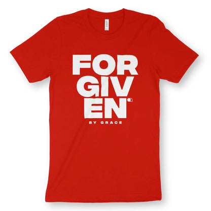 FORGIVEN BY GRACE | Premium Unisex Christian T-Shirt designed by 3rd Day Christian Clothing.