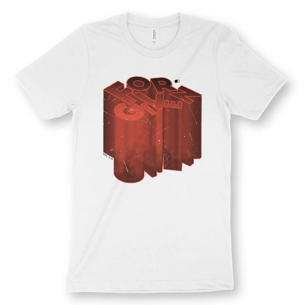 FORGIVEN (Ultra 3D) – Unisex Christian T-Shirt designed by 3rd Day Christian Clothing.