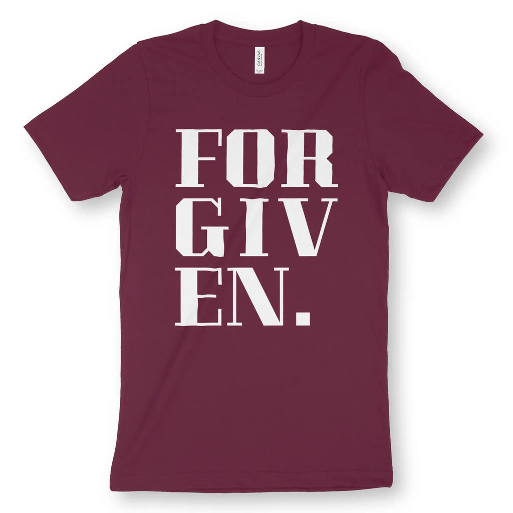 FORGIVEN. (Stylish) – Unisex Christian T-Shirt designed by 3rd Day Christian Clothing.