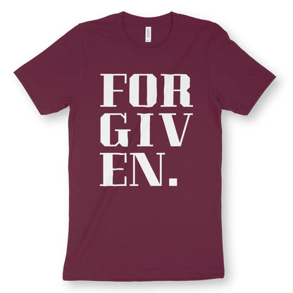 FORGIVEN. (Stylish) | Premium Unisex Christian T-Shirt designed by 3rd Day Christian Clothing.