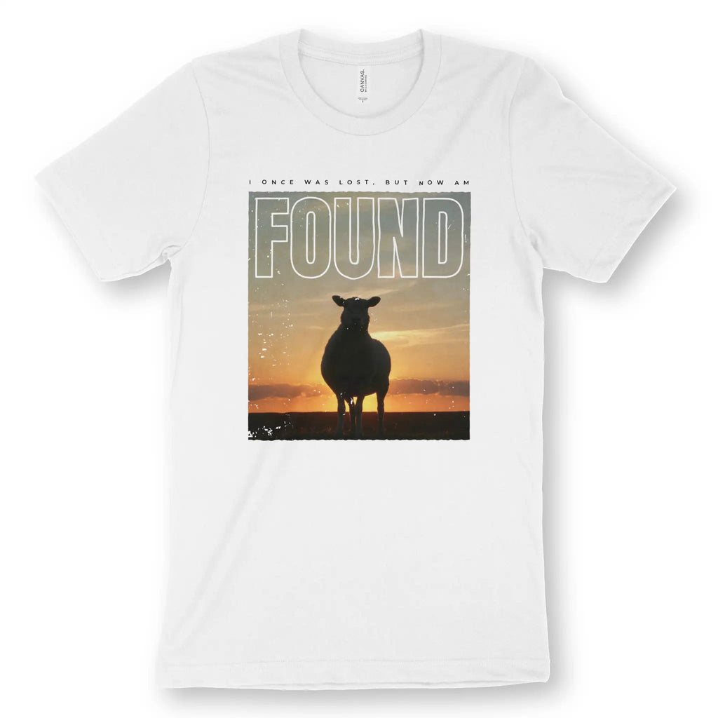 FOUND (I Once Was Lost) – Unisex Christian T-Shirt designed by 3rd Day Christian Clothing.
