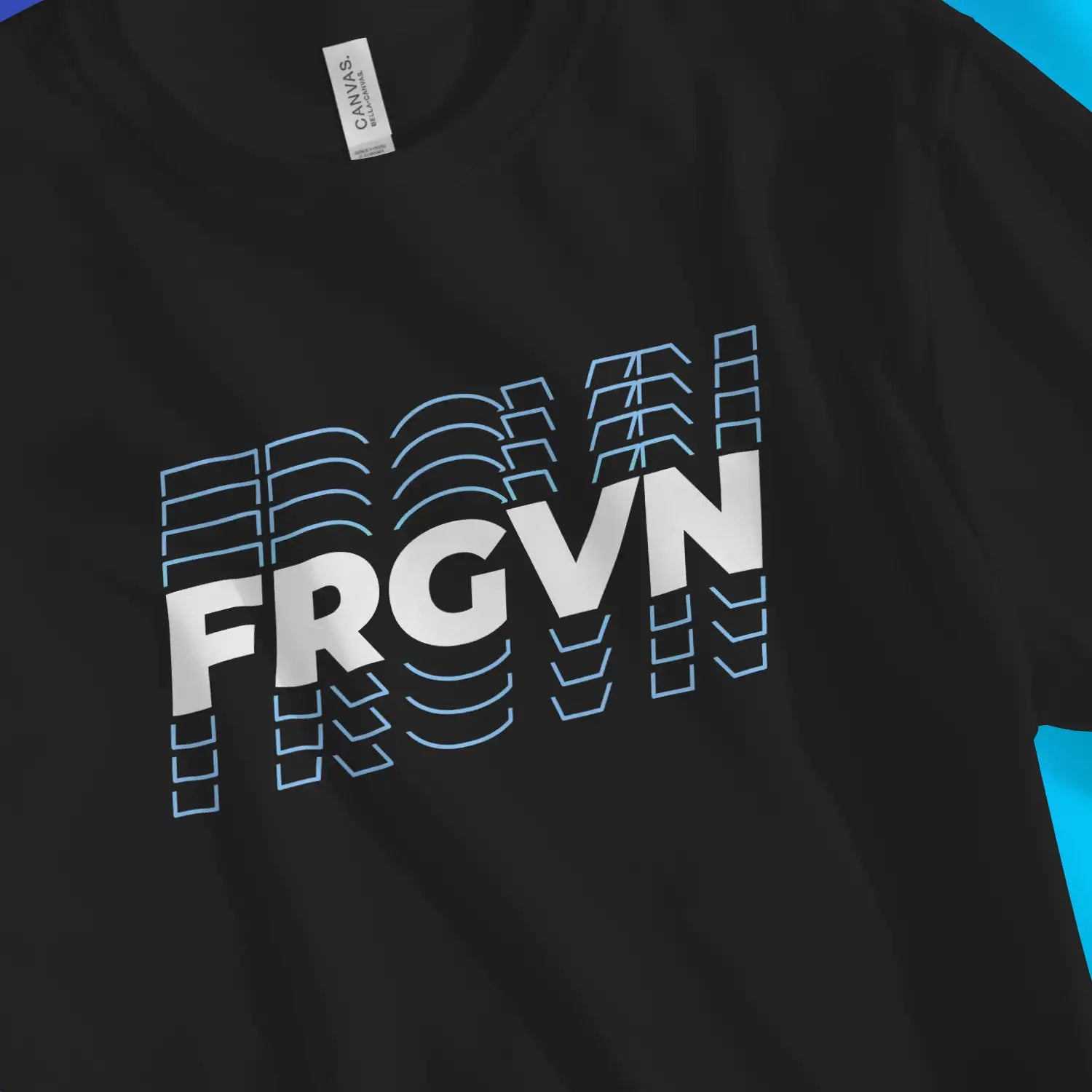 FRGVN | Premium Unisex Christian T-Shirt, laid flat, designed by 3rd Day Christian Clothing UK