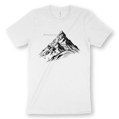 Faith Like A Mustard Seed Can Move Mountains | Premium Unisex Christian T-Shirt designed by 3rd Day Christian Clothing.