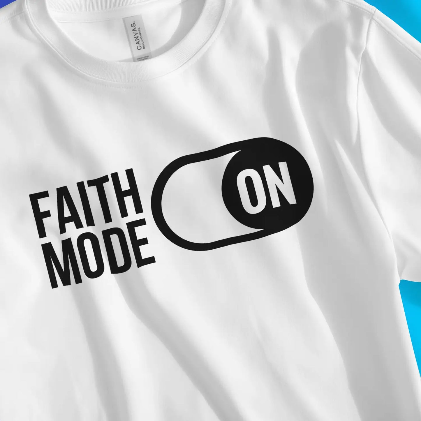 Faith Mode 2.0 | Premium Unisex Christian T-Shirt designed by 3rd Day Christian Clothing.