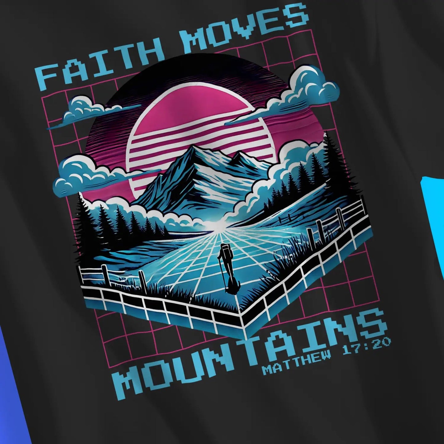 Faith Moves Mountains 2.0 | Premium Unisex Christian T-Shirt designed by 3rd Day Christian Clothing.