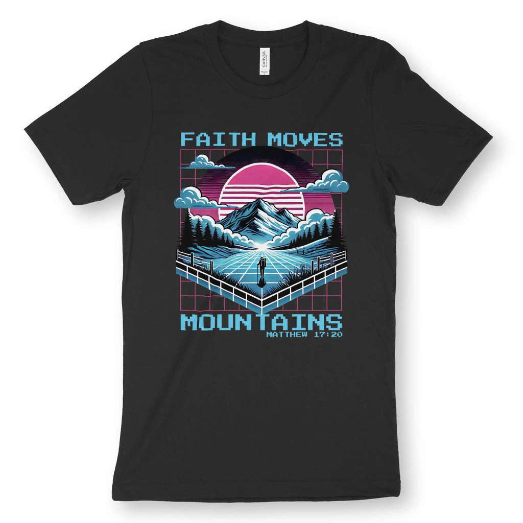 Faith Moves Mountains 2.0 – Unisex Christian T-Shirt designed by 3rd Day Christian Clothing.