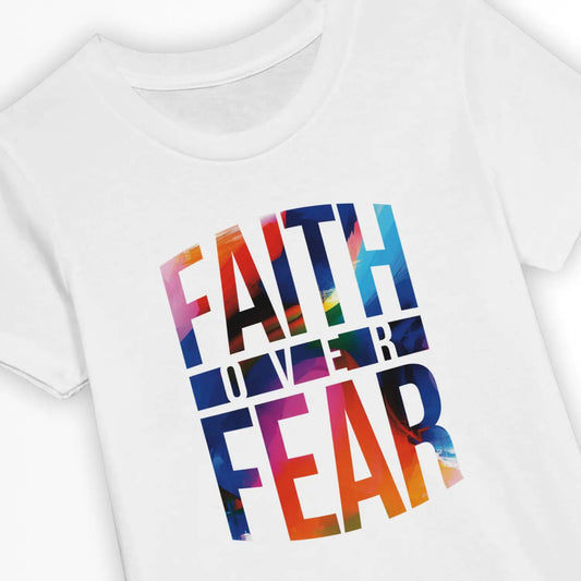 Faith Over Fear 2.0 | Premium Kids' Christian T-Shirt designed by 3rd Day Christian Clothing.