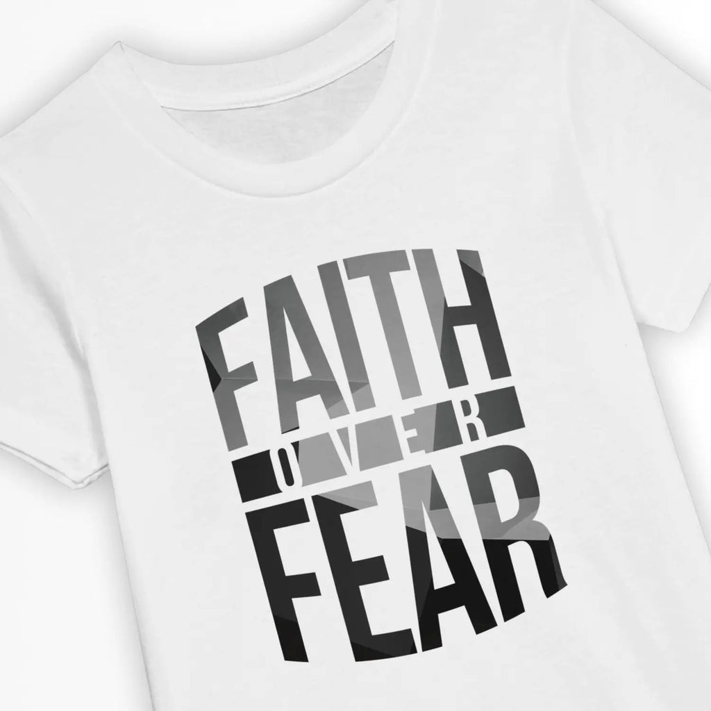 Faith Over Fear 3.0 – Kids' Christian T-Shirt designed by 3rd Day Christian Clothing.