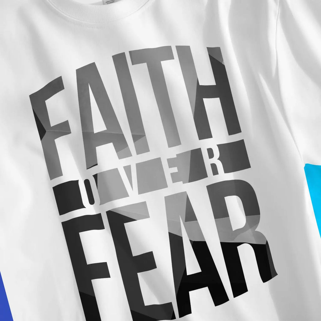 Faith Over Fear 3.0 – Unisex Christian T-Shirt designed by 3rd Day Christian Clothing.