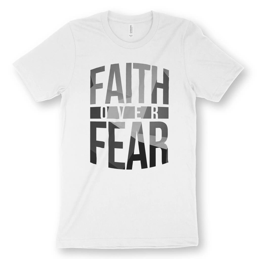 Faith Over Fear 3.0 – Unisex Christian T-Shirt designed by 3rd Day Christian Clothing.