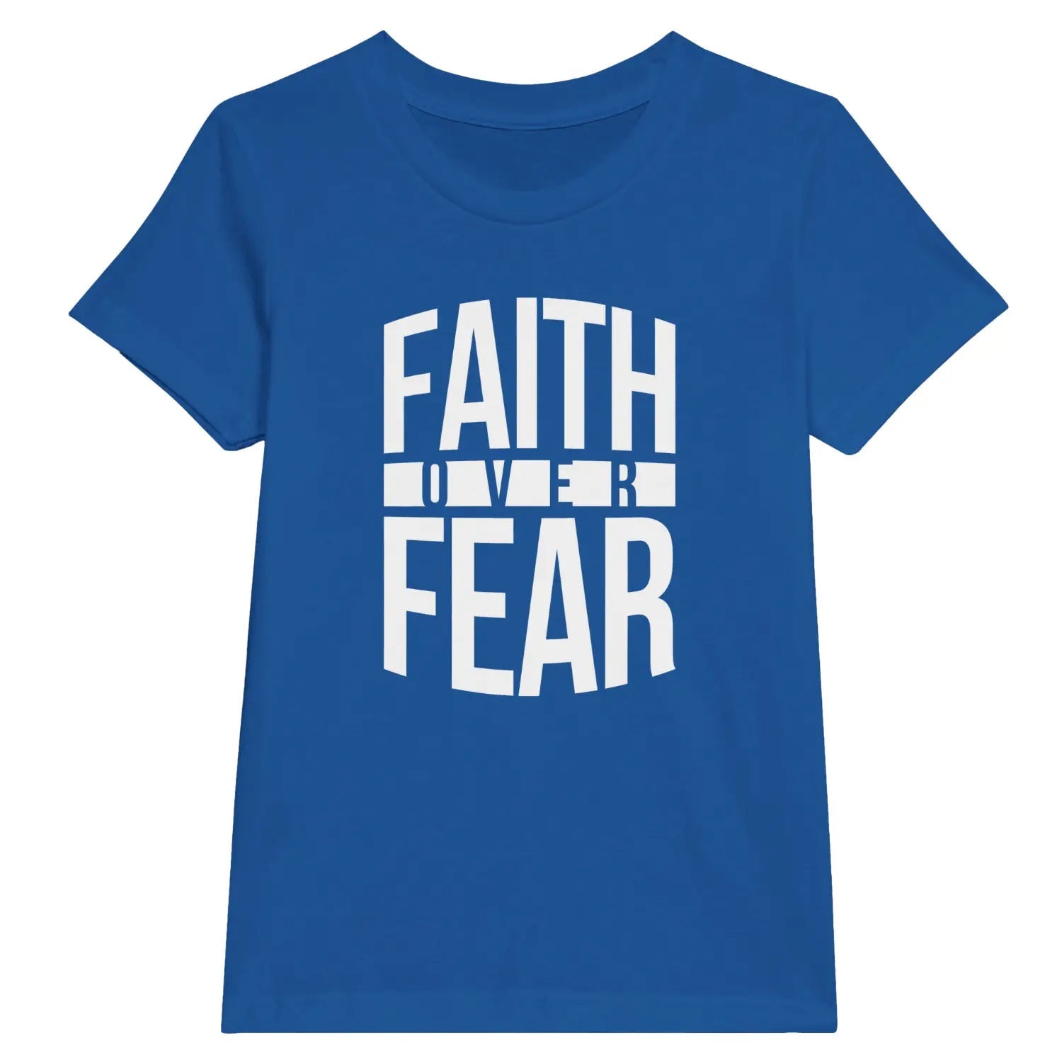 Faith Over Fear | Premium Kids' Christian T-Shirt designed by 3rd Day Christian Clothing.